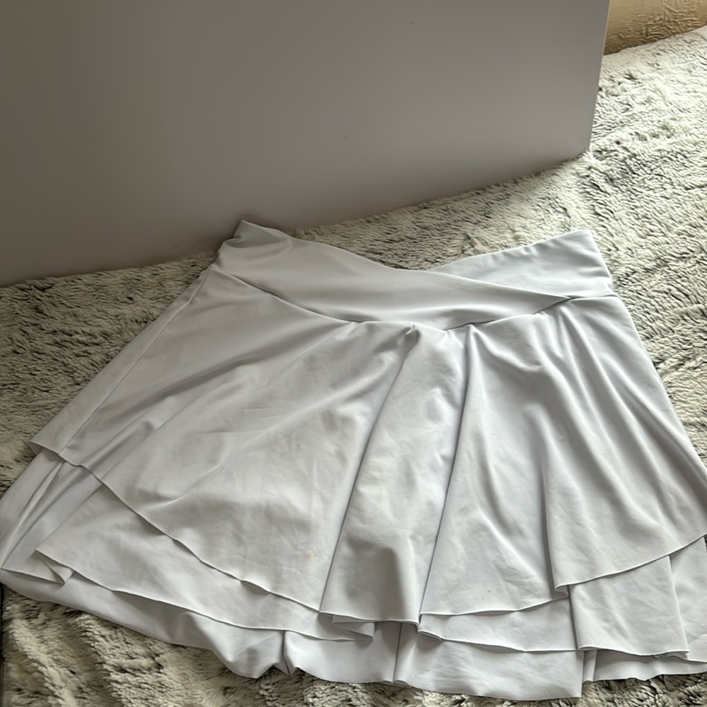 Women Pleated Tennis Skirt & Crossover High Waisted Athletic Workout Sport Skirt